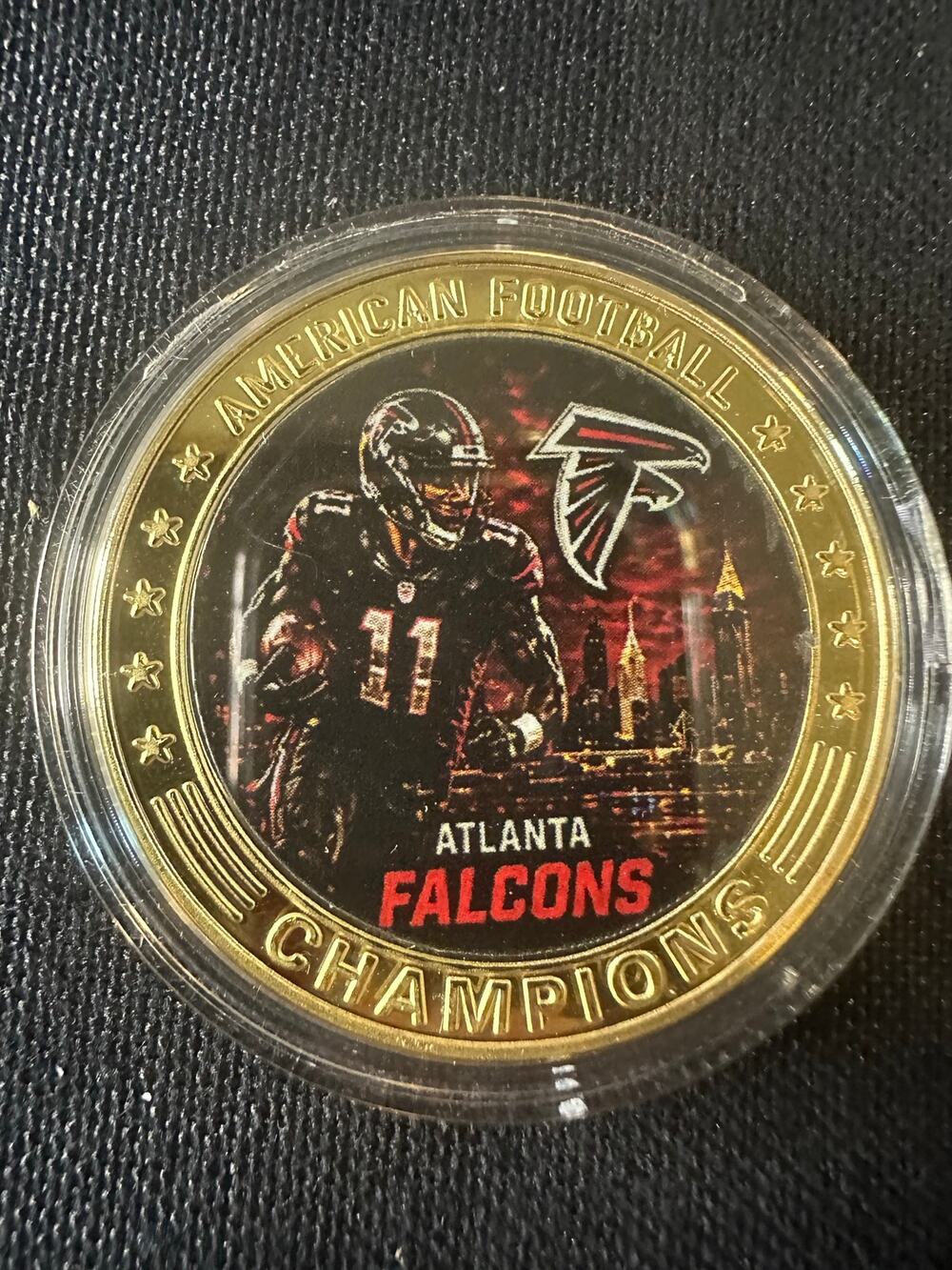 Atlanta Falcons NFL Collectible Coin Football Helmet Sports Fan Gift